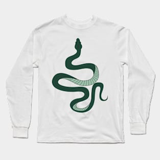 Green Snake Long Sleeve T-Shirt